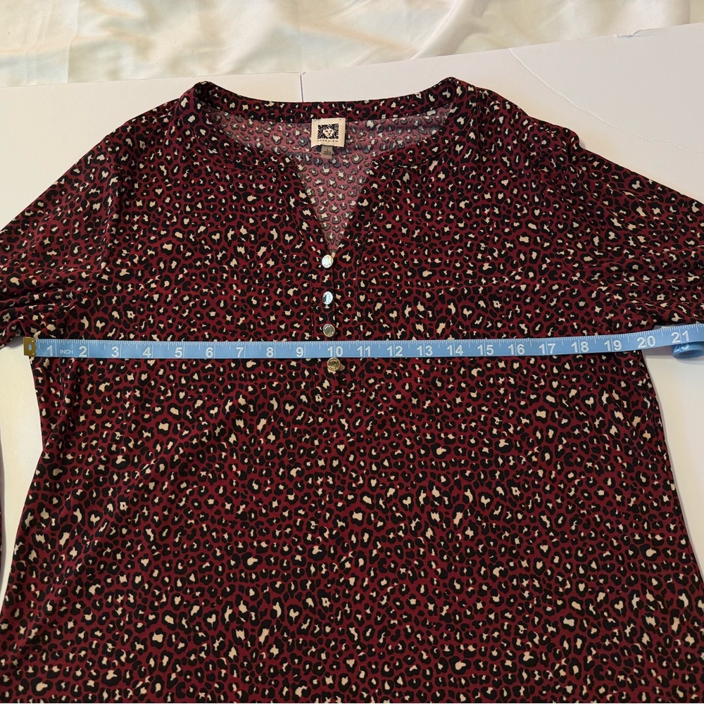 Anne Klein Cheetah Print Top | Size M - Picture 5 of 5
